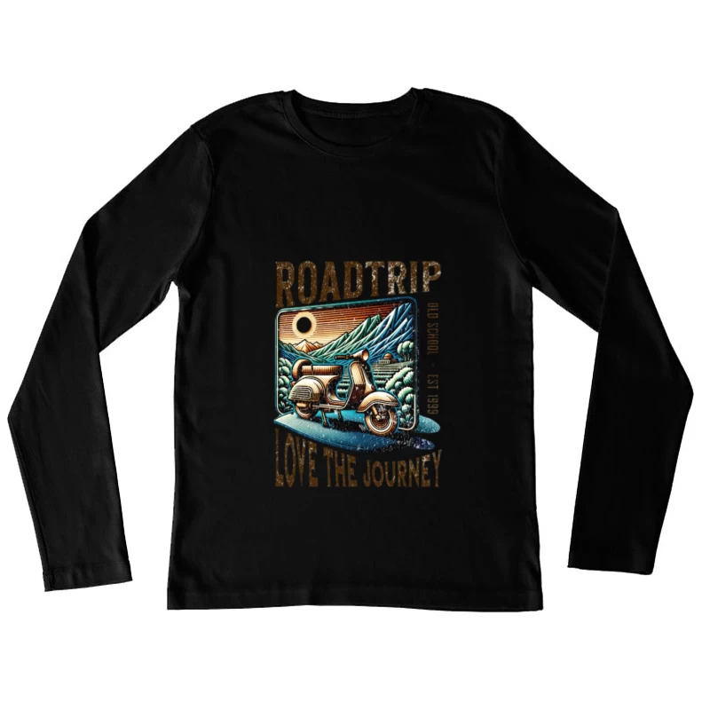 Voyage en Scooter: Aimez le Voyage Femme Manches Longues T-Shirt
