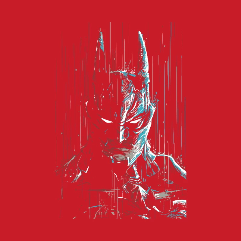 Abstract Digital Art of Batman Female Pullover Hoodie