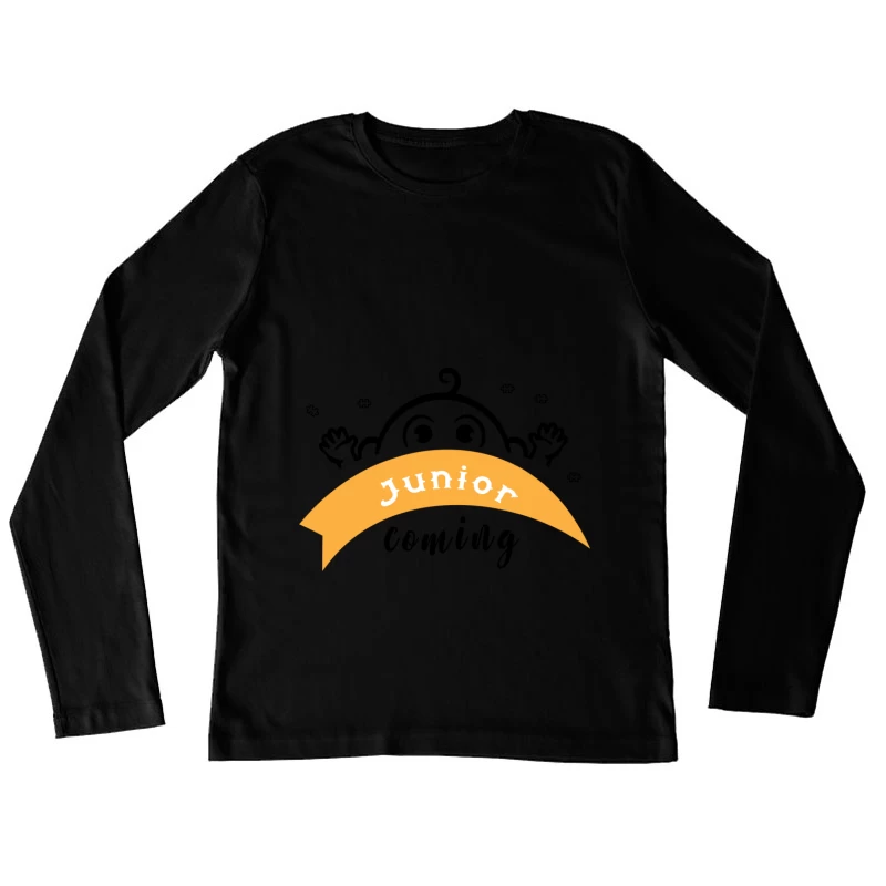 Ruban orange Junior Femme Manches Longues T-Shirt
