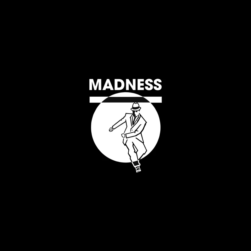 Ska Dance Madness Silhouette Logo Desk Mat