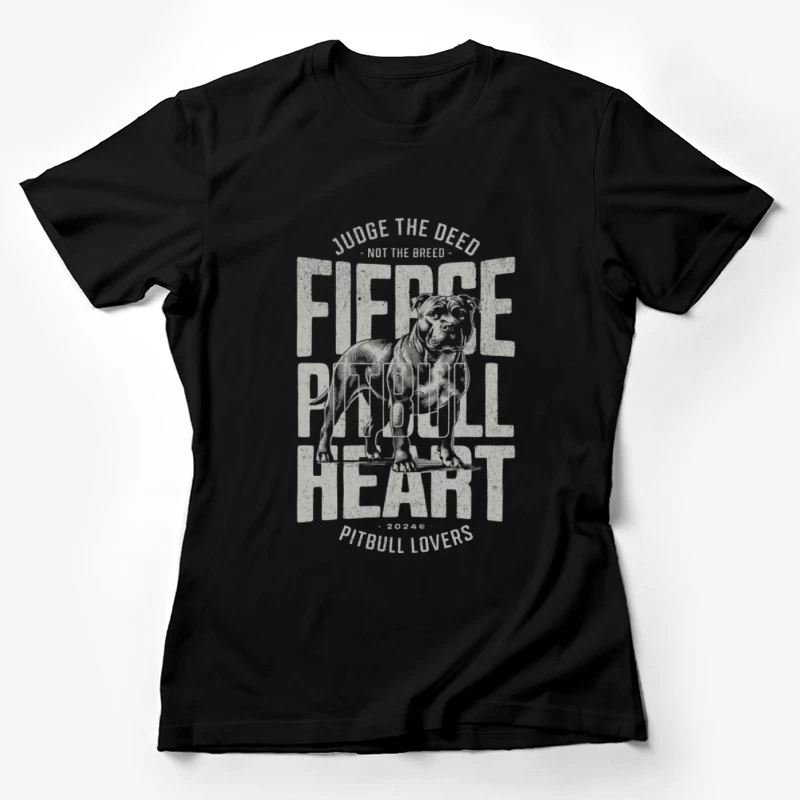 Furchtloses Pitbull-Herz Damen T-Shirt