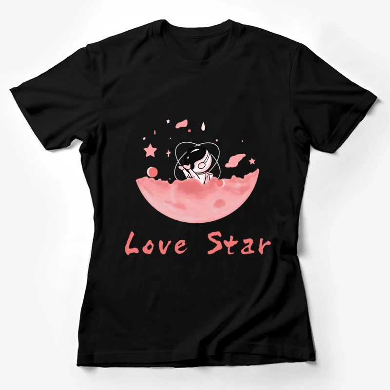 Liebe Stern Astronaut Damen T-Shirt
