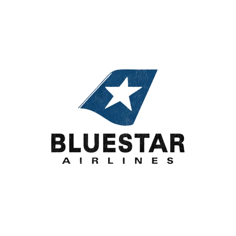BlueStar Airlines 2 Throw Pillow