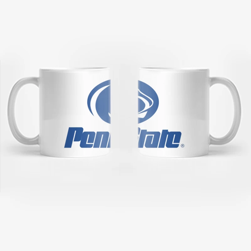 Penn State Nittany Lions Athletic Logo in Blue and White Coffee Mug