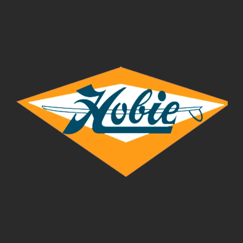 Retro Orange Diamond Hobie Water Sports Logo Baseball Cap