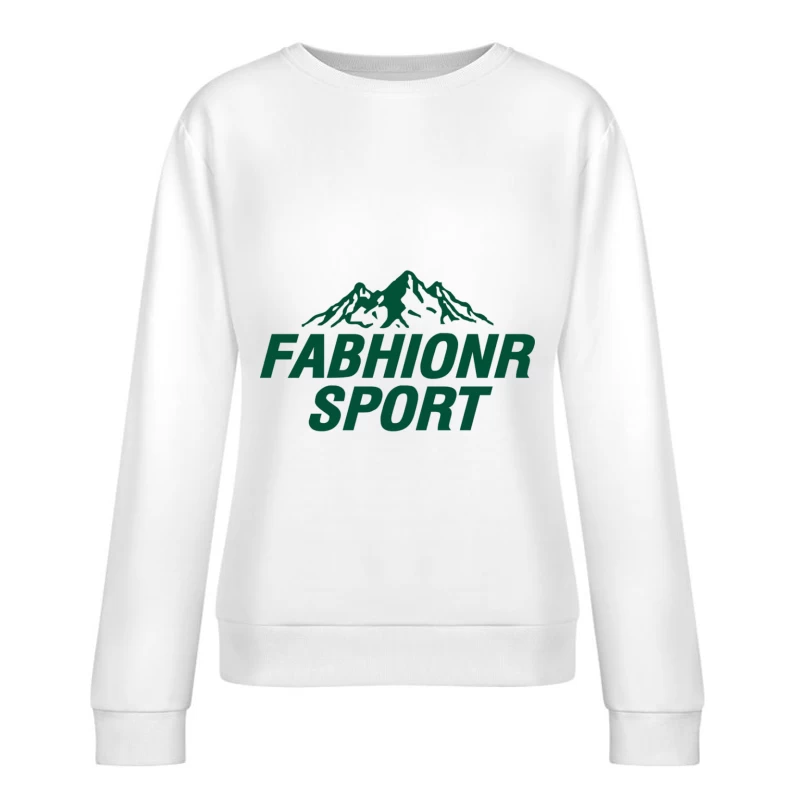 Outdoor Sport Logo mit Bergmotiv Damen Pullover Sweatshirt