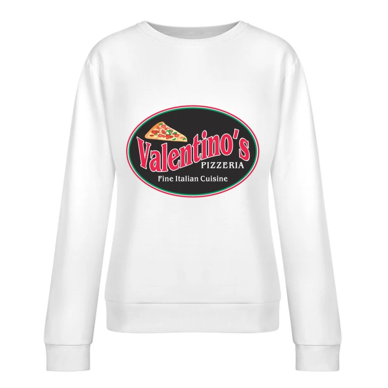 Valentino's Pizza Classic Italian Female Pullover Sweatshirt
