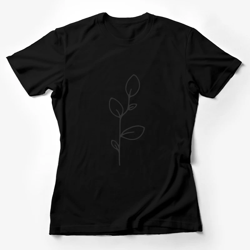 Dessin minimaliste d'une branche Femme T-Shirt
