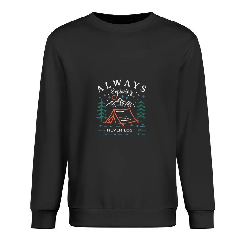 Erkundung und Camping-Abenteuer Herren Pullover Sweatshirt