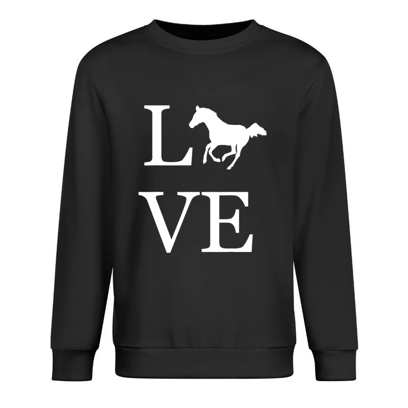 Motif de cheval et amour Homme Sweat-shirt à enfiler