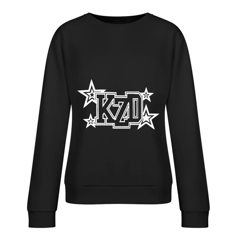 Stylisches KZD Sternlogo Damen Pullover Sweatshirt