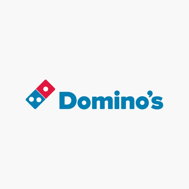 Domino's Pizza Corporate Logo in Blue and Red Cotton Tote Bag