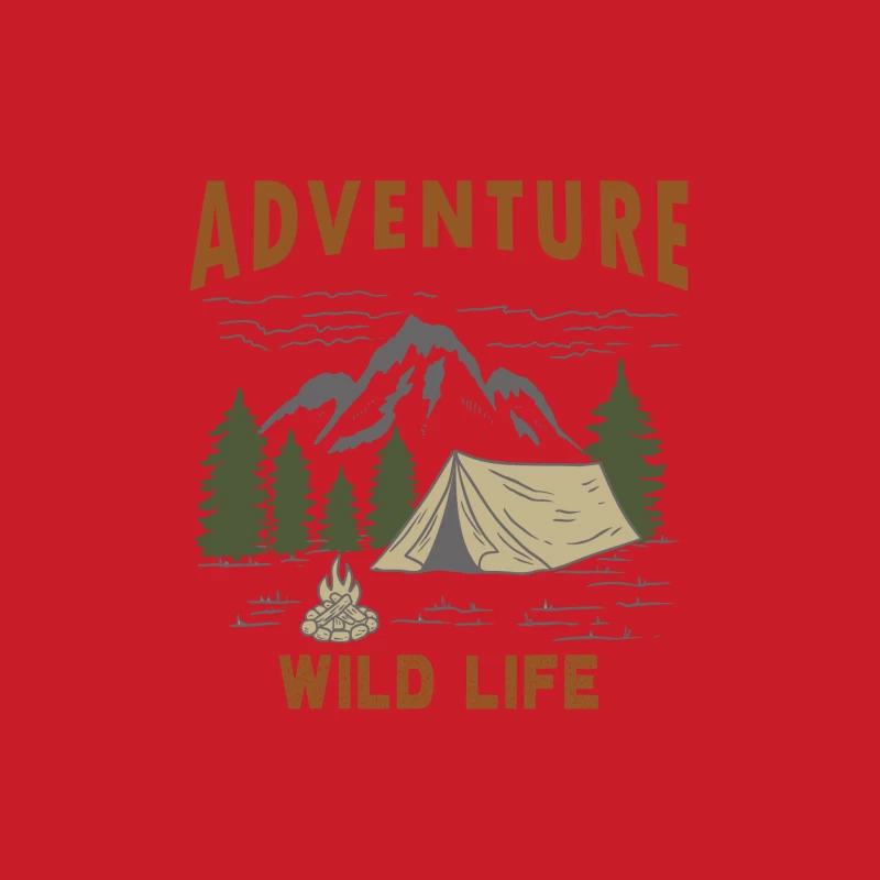 Abenteuer im wilden Leben: Camping vor der Bergkulisse Herren Pullover Hoodie