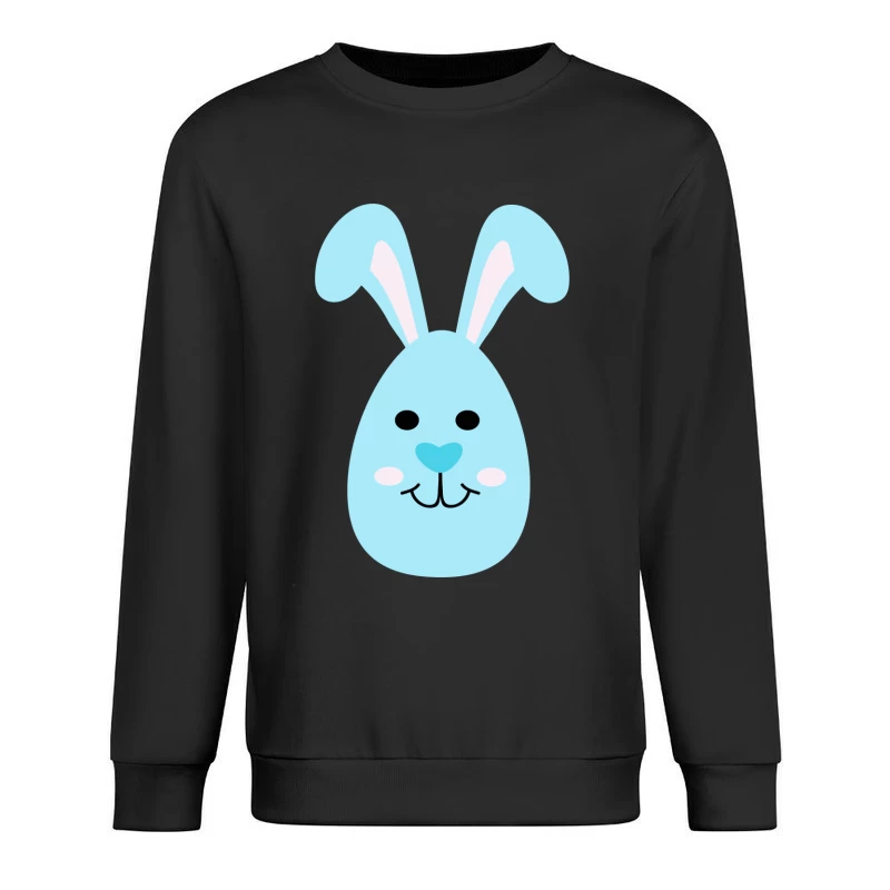 Lapin bleu mignon avec oreilles Homme Sweat-shirt à enfiler