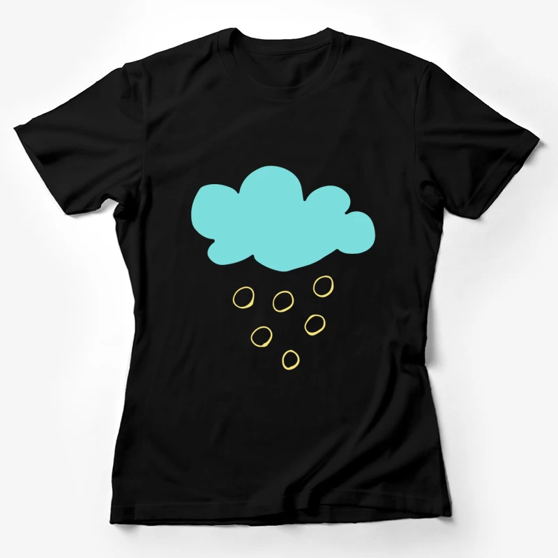 Nuage et Pluie Dessinés Femme T-Shirt