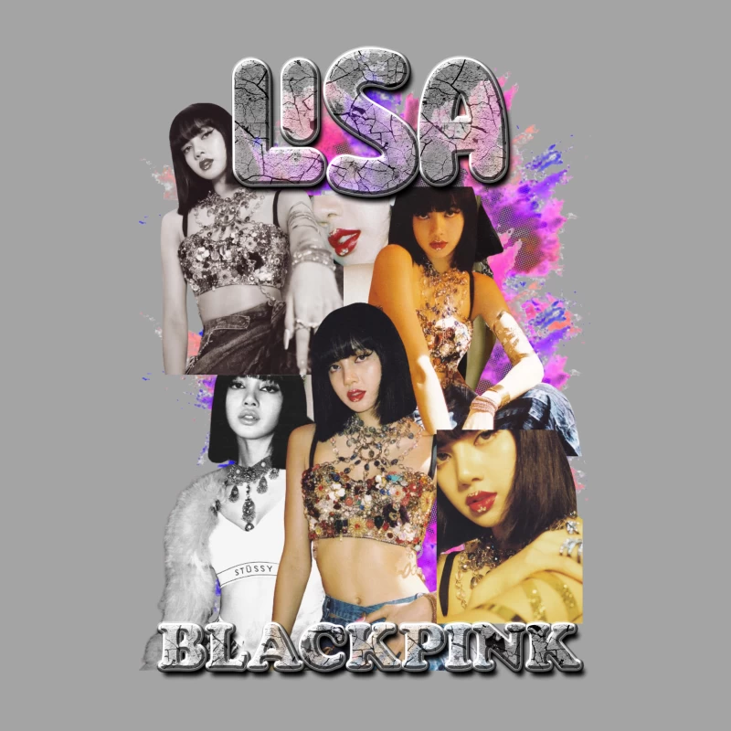 Lisa from BLACKPINK Collage Female T-Shirt