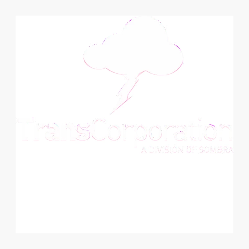 Faint Pink Cloud Logo with Text Outline Pin