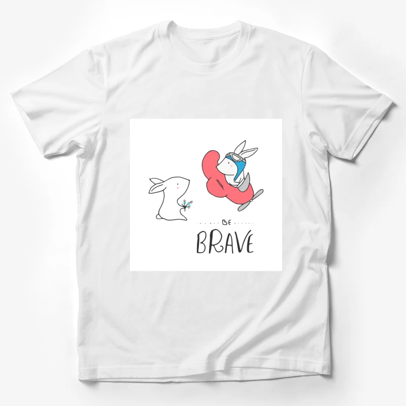 Lapin courageux et aventureux Homme T-Shirt