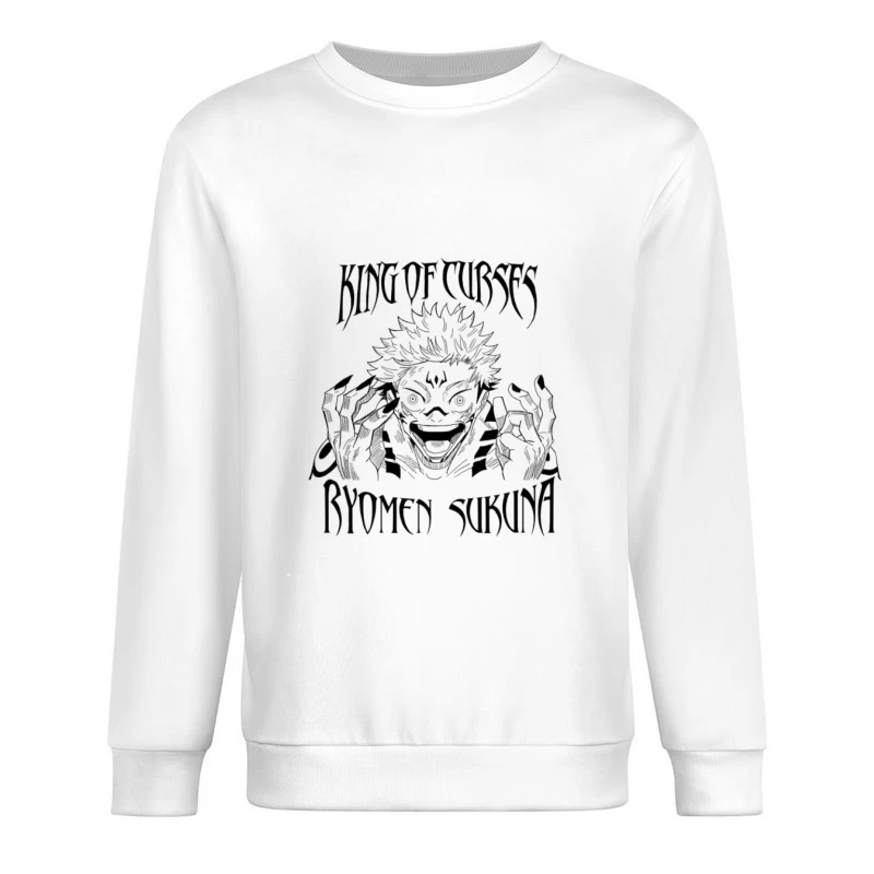 Illustration des Königs der Flüche, Ryomen Sukuna Herren Pullover Sweatshirt