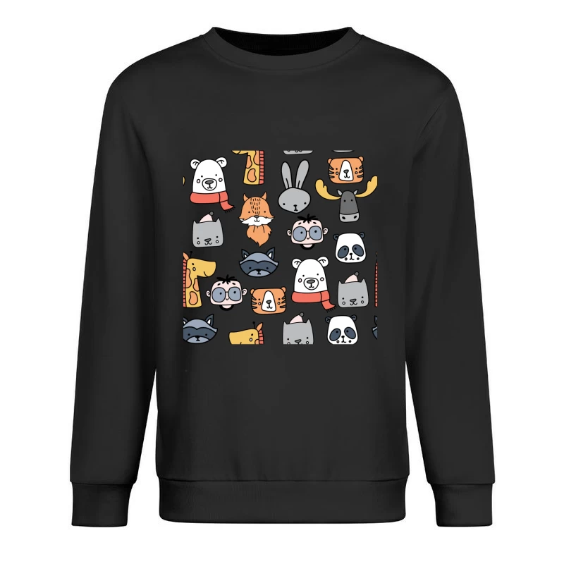 Motifs d'animaux adorables et colorés Homme Sweat-shirt à enfiler
