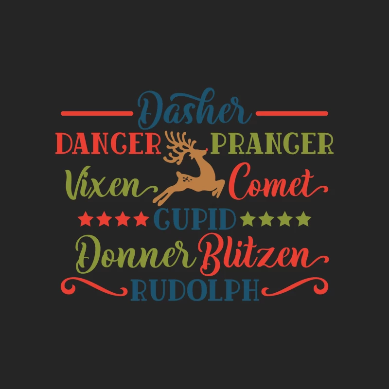 Noms des rennes de Noël Femme Sweat-shirt à enfiler