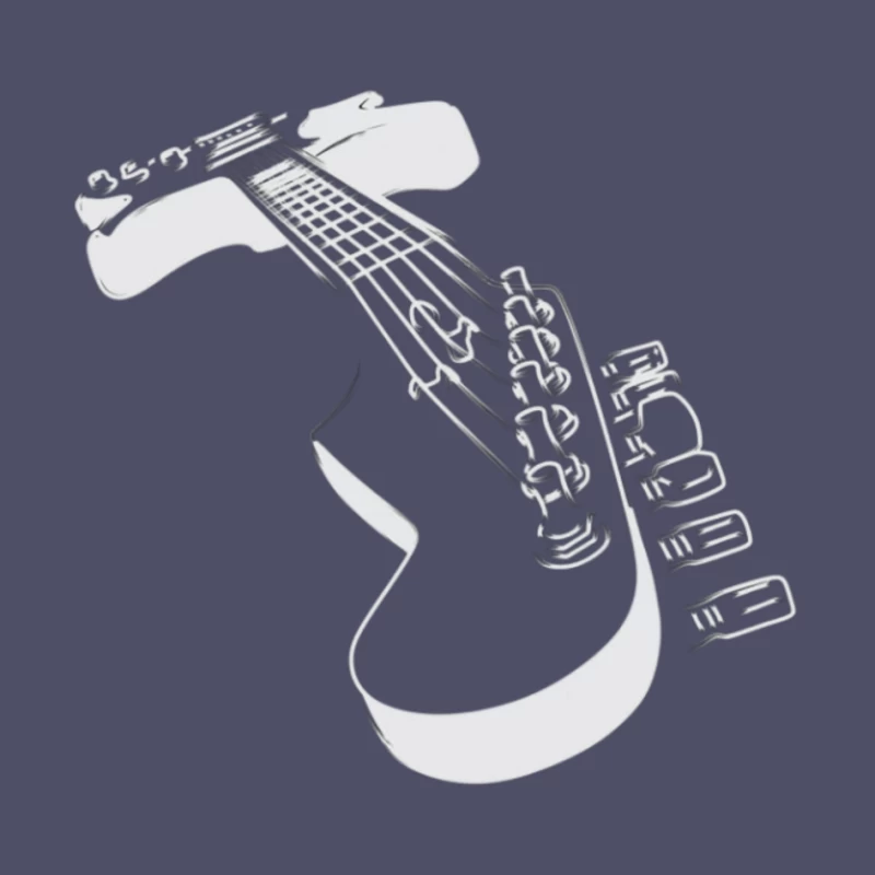 Illustration of a Guitar Pin