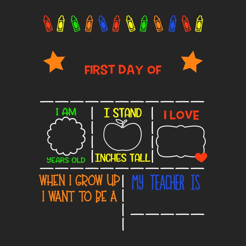 Affiche pour le premier jour d'école Femme Sweat-shirt à enfiler