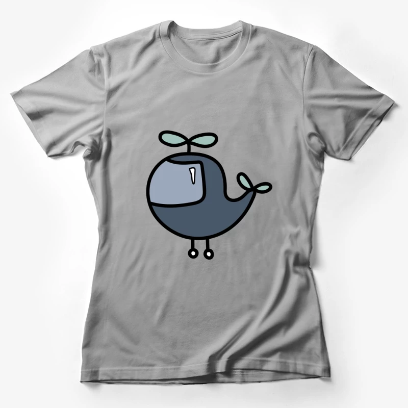 Hélicoptère dessiné mignon Femme T-Shirt