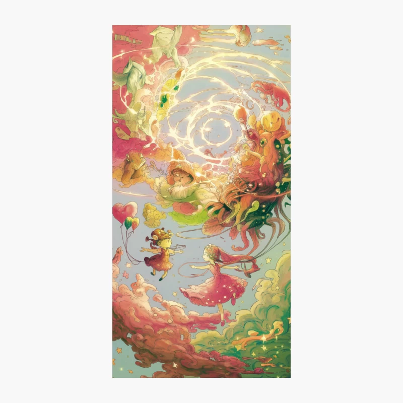 Whimsical Dreamscape: A Surreal Abstract Fantasy iPhone Case