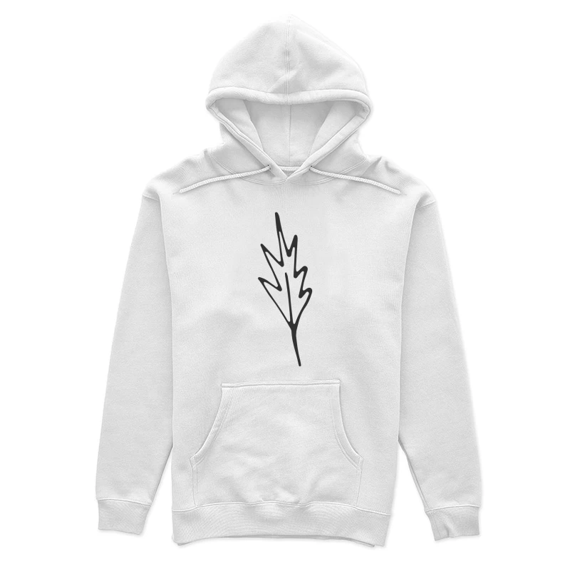 Dessin de feuille abstrait Femme Sweat à capuche