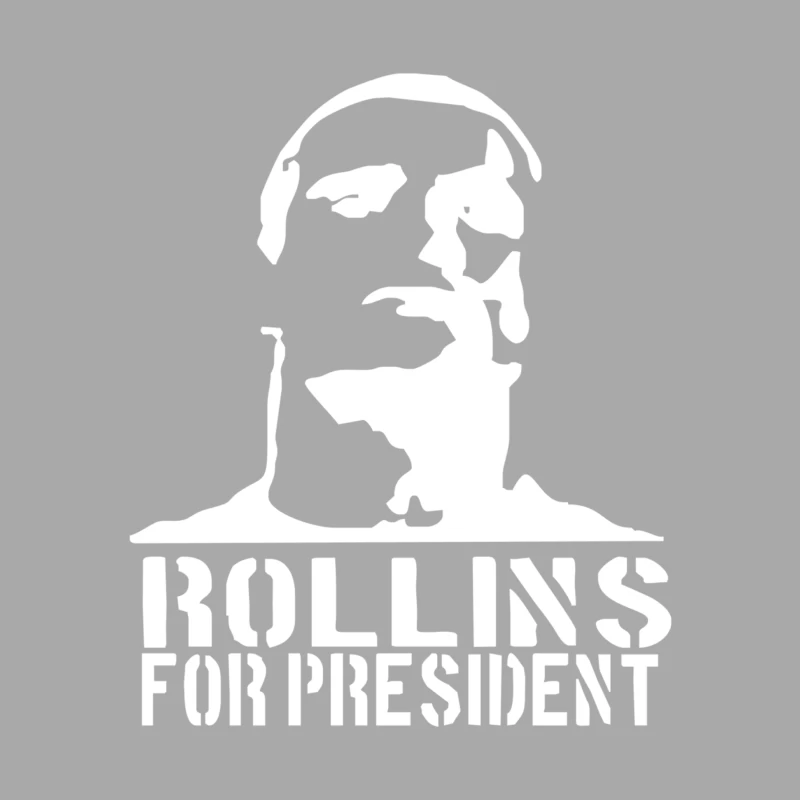 Rollins for President  Funny  comic Henry Rollins punk rock tv p Male Pullover Hoodie