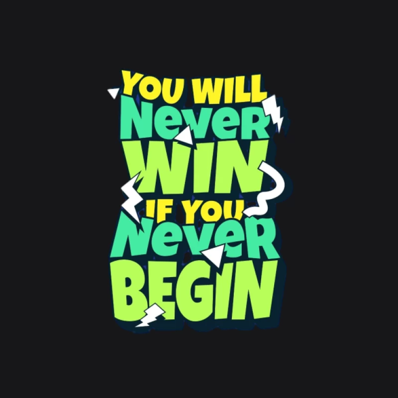 Citation motivationnelle sur commencer et gagner Femme Sweat à capuche