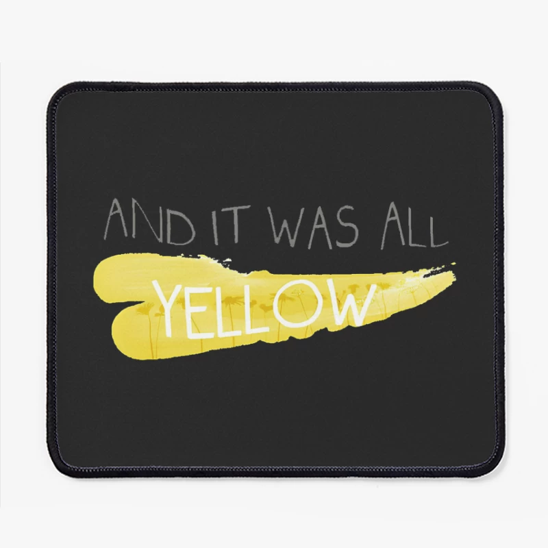 Coldplay Lyrics Yellow Mouse Pad