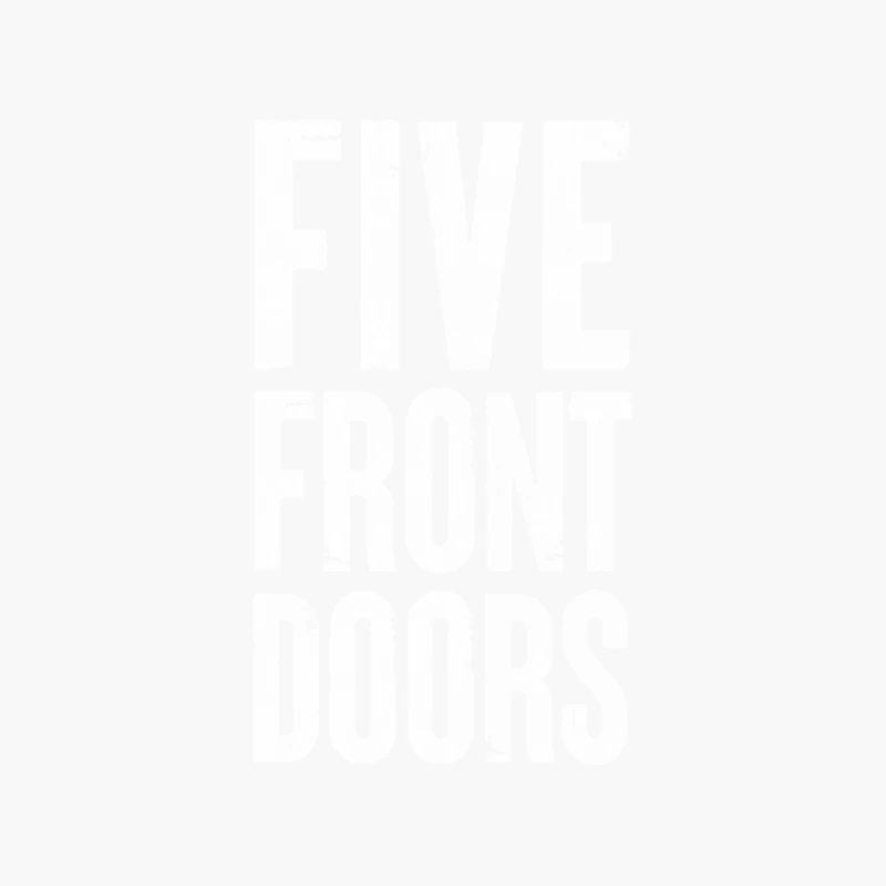FIVE, Front Doors! Cotton Tote Bag