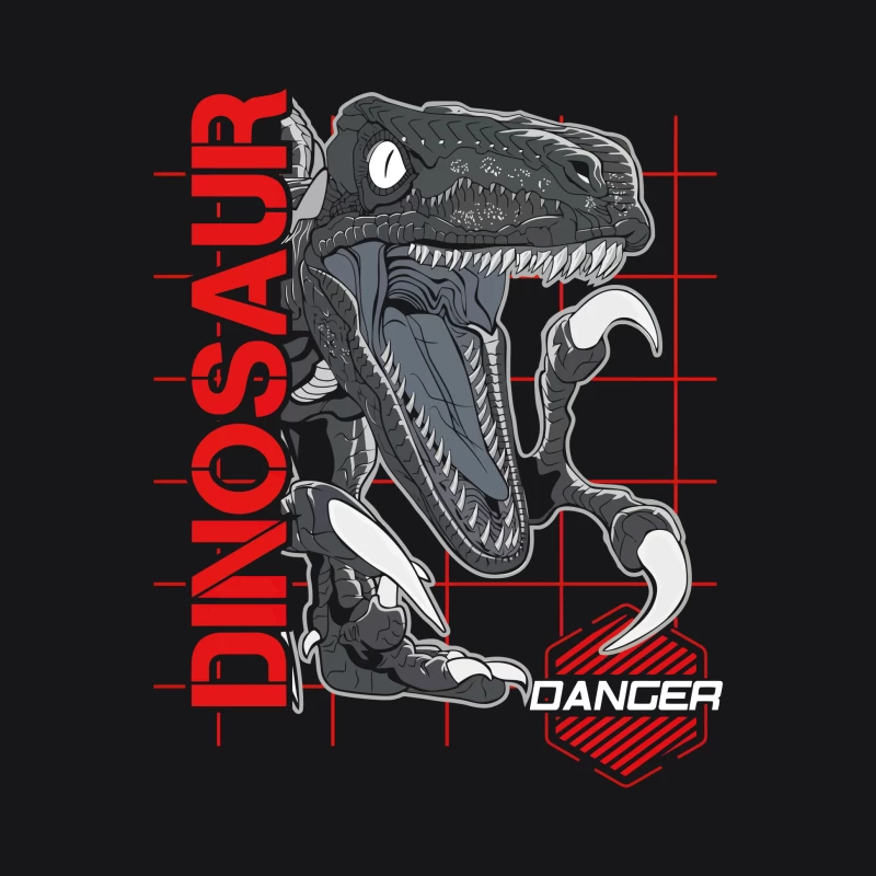 Prehistoric Predator – Velociraptor in Action Male Pullover Hoodie