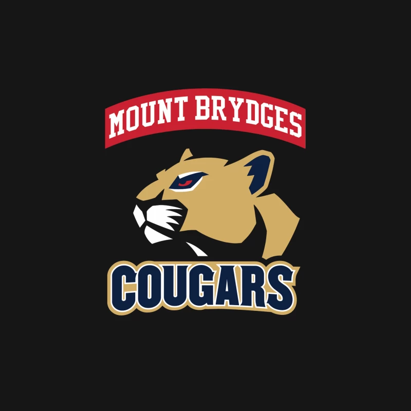 Mount Brydges Cougars Team Logo Male T-Shirt