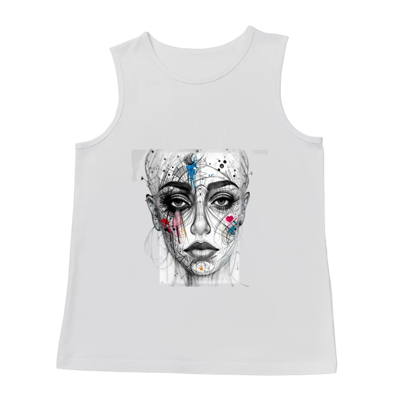 Abstract girl statue Male Tank Top