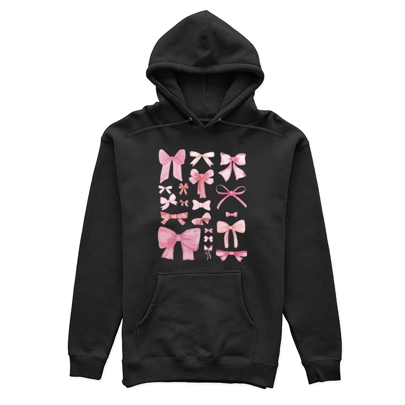 Verschiedene Rosa Schleifen Muster Damen Pullover Hoodie