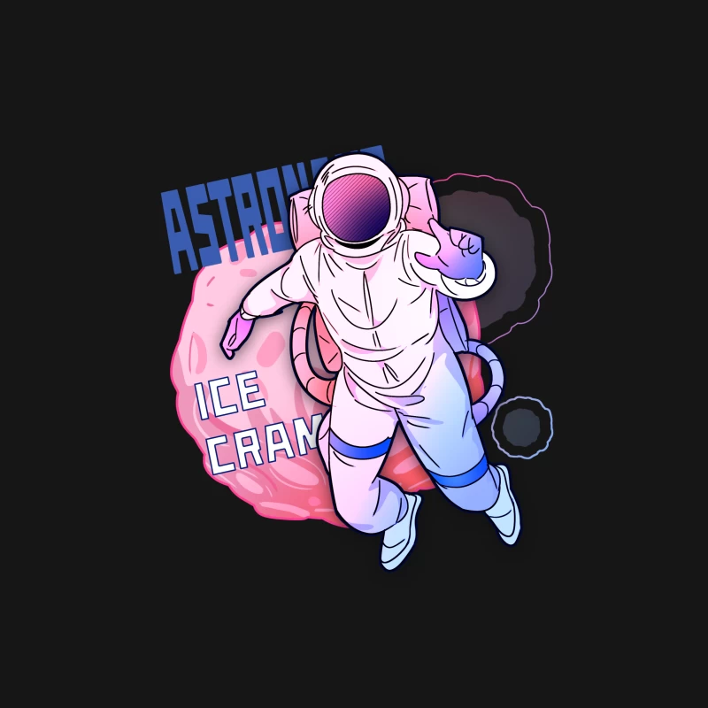 Astronaut genießt Eis im Weltraum Damen T-Shirt