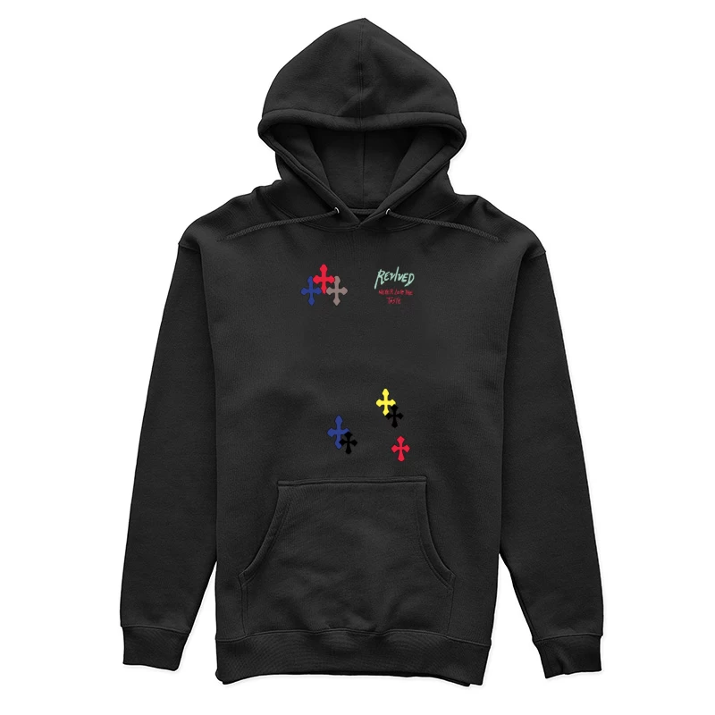 Buntes Kreuzmuster Design Damen Pullover Hoodie