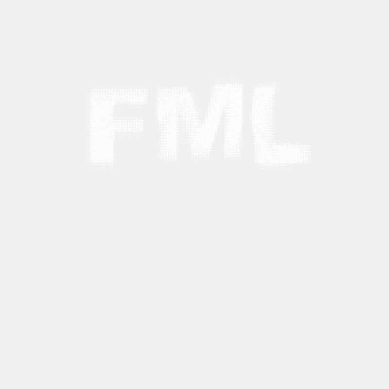 FML  Retro Original Glitch Typography Design Male Tank Top