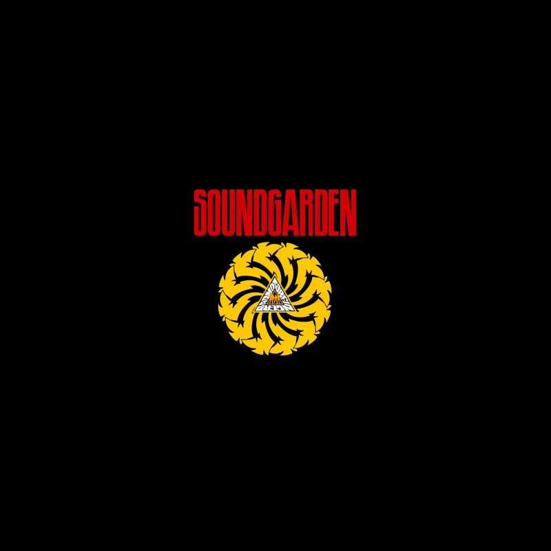 Soundgarden Band Logo with Badmotorfinger Album Symbol Coffee Mug