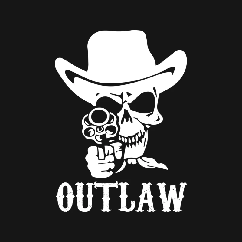 Outlaw Cow-Boy Motor Bike Mouse Pad