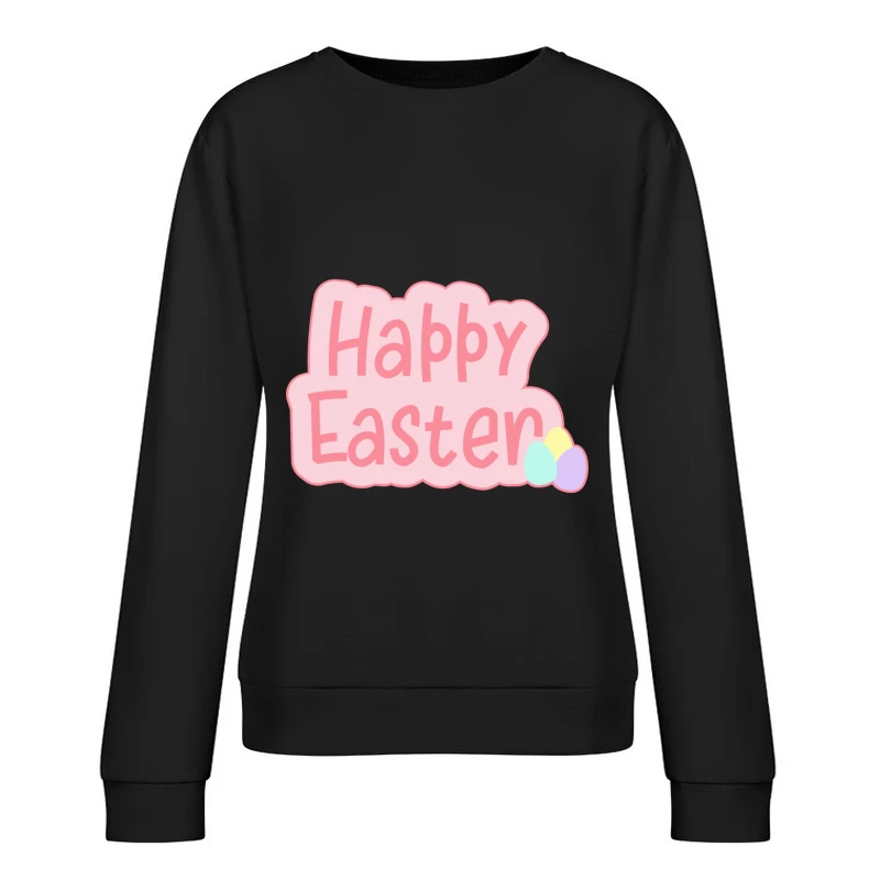 Carte de vœux de Pâques avec teintes pastel Femme Sweat-shirt à enfiler