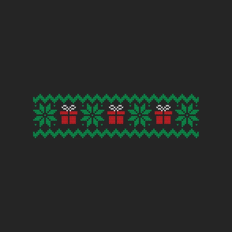 Motif de Noël avec cadeaux et flocons de neige Homme Sweat-shirt à enfiler