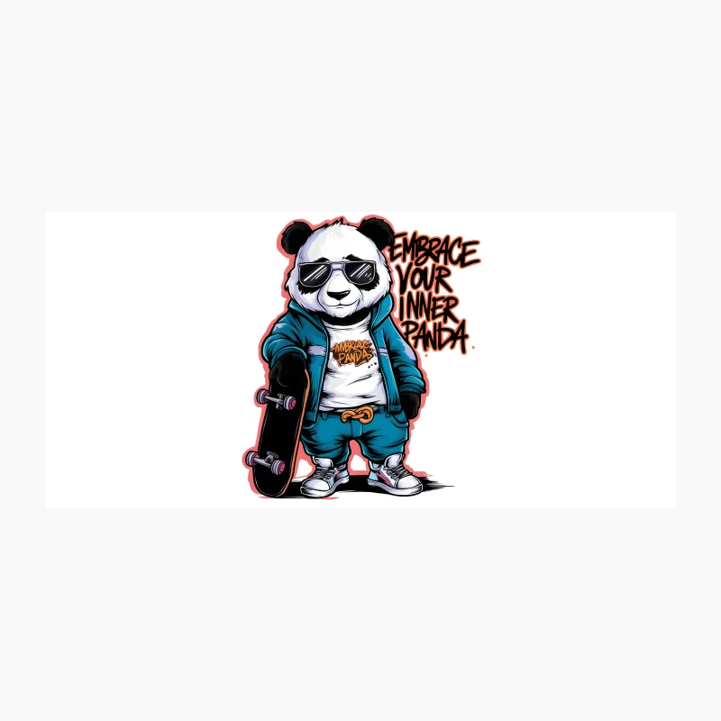 Cool Skateboarding Panda: Embrace Your Inner Animal Coffee Mug
