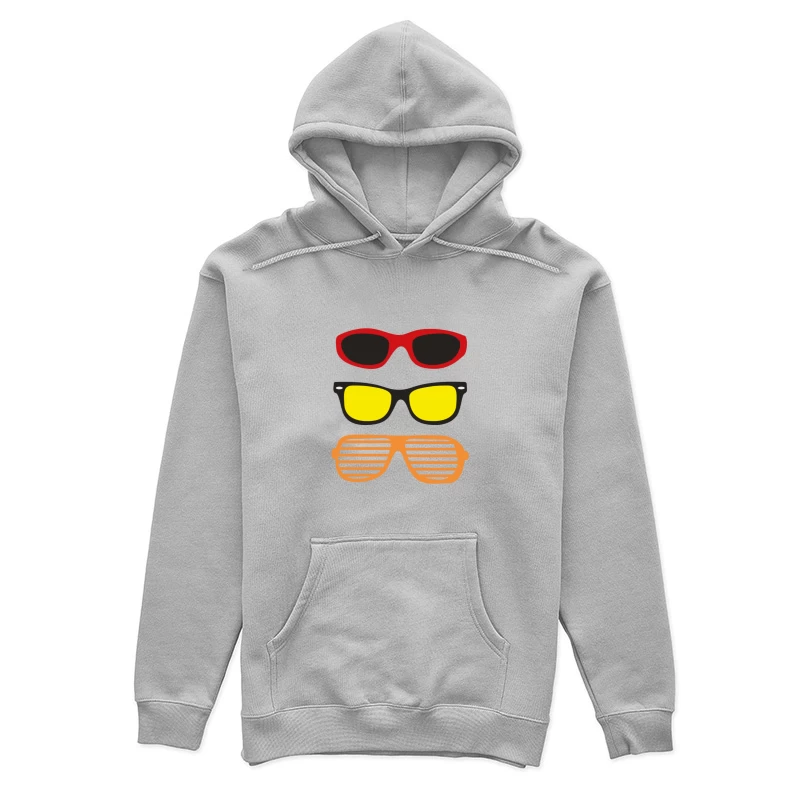Trois Paires de Lunettes Colorées Femme Sweat à capuche
