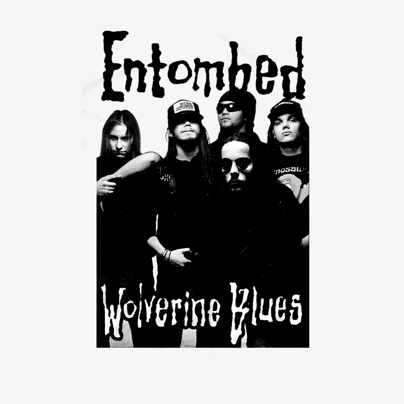 Entombed Wolverine Blues Black White Female Long Sleeve T-Shirt