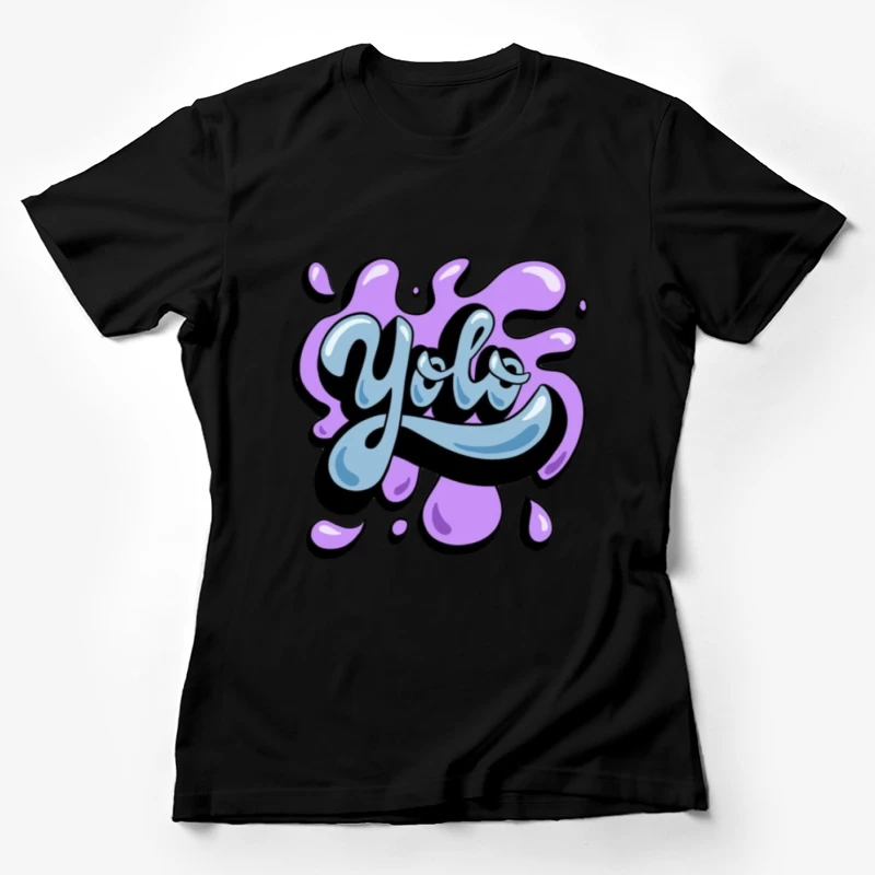 Stylisches Yolo-Graffiti-Design Damen T-Shirt