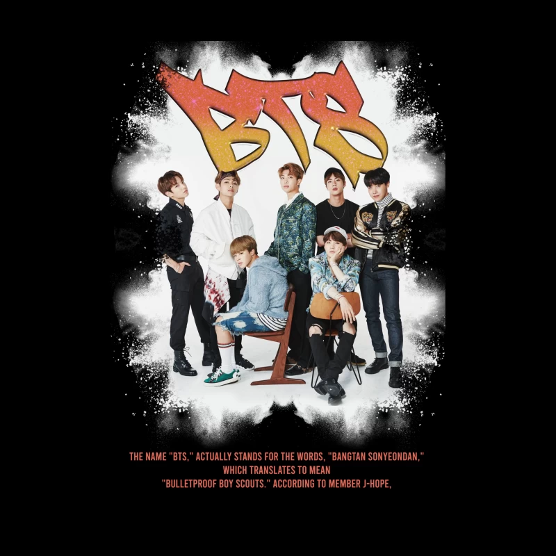 BTS: Popular K-Pop Boy Band from South Korea Throw Pillow